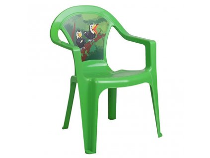 Detský záhradný nábytok - Plastová stolička zelená - 19944