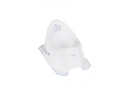 Hrajúci detský nočník protišmykový Bunny biely - 24842