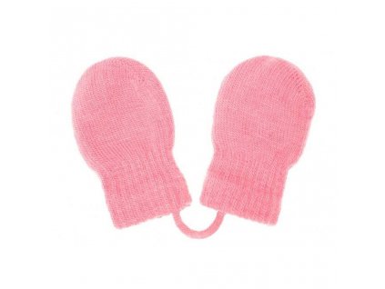 Detské zimné rukavičky New Baby svetlo ružové, 56 (0-3m) - 26011