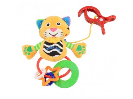 Plyšová hračka s hrkálkou Baby Mix tygrík - 26570