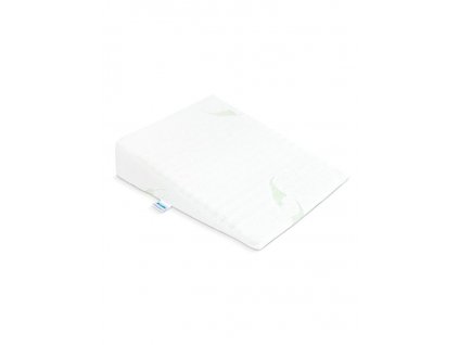 Dojčenský vankúš - klin Sensillo biely Luxe s aloe vera 30x38 cm do kočíka - 28125