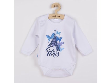 Dojčenské body s dlhým rukávom New Baby Towns modré, 74 (6-9m) - 28566