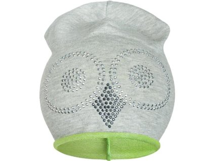 Jarná čiapočka New Baby sova sivo-zelená, 86/92 - 30533