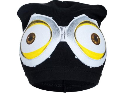 Jarná detská čiapočka New Baby mimoň čierná, 104 (3-4r) - 30547