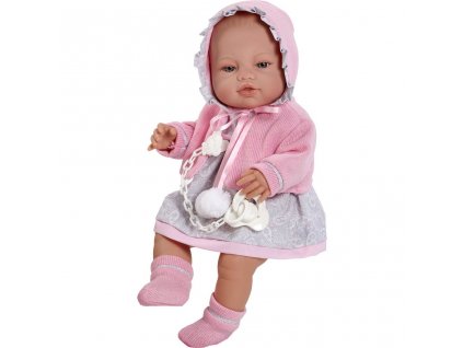 Luxusná detská bábika-bábätko Berbesa Amanda 43cm - 33052