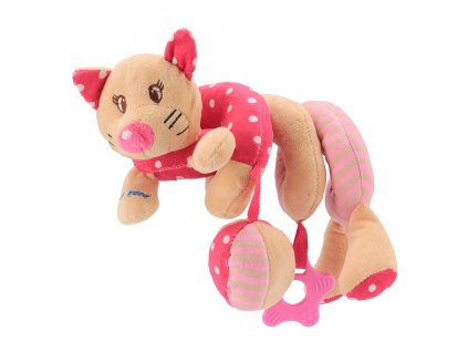 Hračka na postieľku Špirála Baby Mix Mačička ružová - 33260
