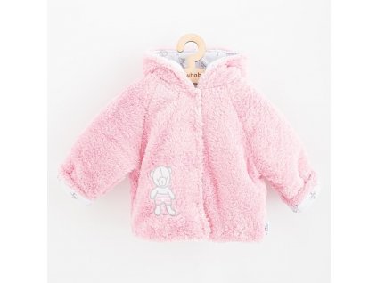 Zimný kabátik New Baby Nice Bear ružový, 56 (0-3m) - 36834