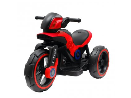 Detská elektrická motorka Baby Mix POLICE červená - 38057