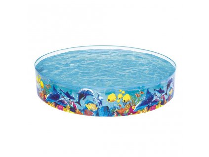 Detský bazén s pevnou stenou Bestway Sea 244x46 cm - 39239