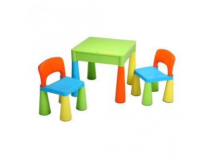Detská sada stolček a dve stoličky NEW BABY multi color - 39261