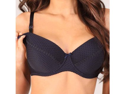 Polovystužená dojčiaca podprsenka New Baby Eva čierna, 70E - 39414