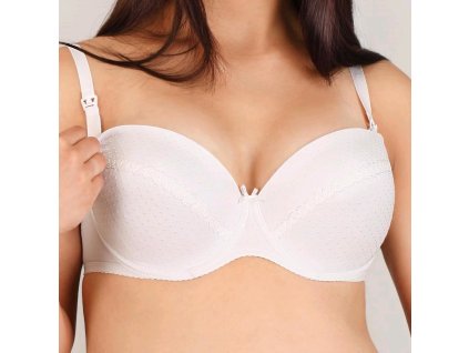 Polovystužená dojčiaca podprsenka New Baby Eva biela, 85D - 39486