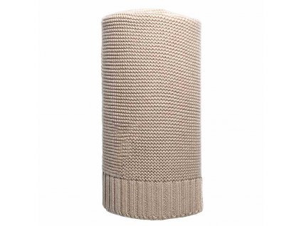 Bambusová pletená deka NEW BABY 100x80 cm béžová - 40487