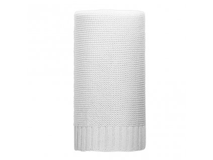 Bambusová pletená deka NEW BABY 100x80 cm biela - 40489
