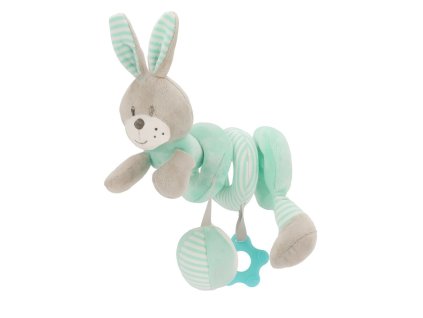 Hračka na postieľku Špirála Baby Mix králik mätový - 40869