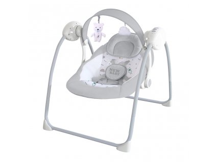 Detské hojdacie lehátko NEW BABY TEDDY Gray - 43037