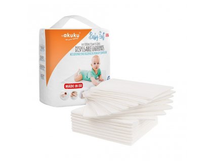 Jednorazové hygienické podložky Akuku Baby Soft 40x60cm 15ks - 43582