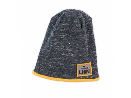 Dojčenská čiapočka Nicol Prince Lion melírovaná sivá, 56/62 - 44758