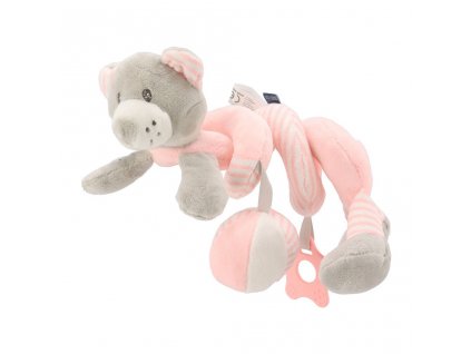 Hračka na postieľku Špirála Baby Mix medveď rúžový - 44880