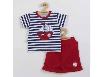 Dojčenská súprava tričko a kraťasky New Baby Marine, 62 (3-6m) - 45729
