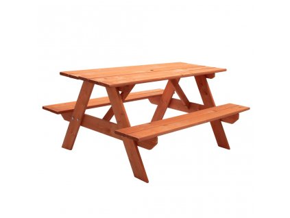Detské drevené posedenie lavica a stôl NEW BABY 118 x 90 cm - 50924
