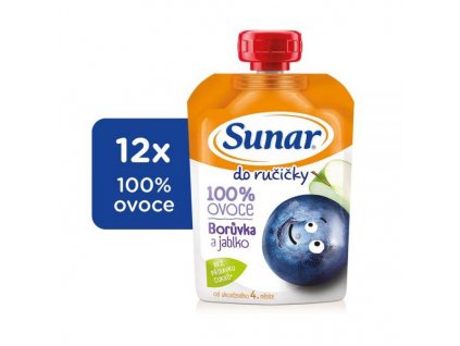 12x SUNAR Kapsička Do ručičky čučoriedka 100 g