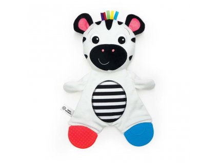 BABY EINSTEIN Hryzačka plyšová senzorická Zebra Zen™ 0m+