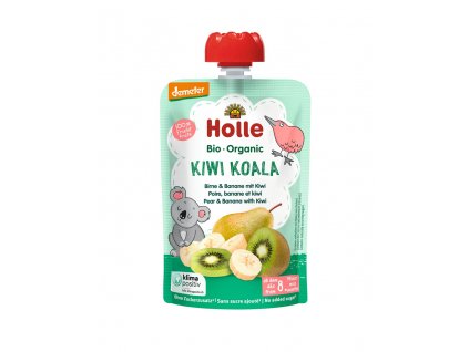 HOLLE Kiwi Koala Bio pyré hruška banán kiwi 100 g (8+)