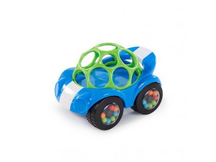 OBALL Autíčko Rattle&Roll Oball™ modro/zelené 3m+