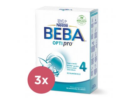 3x BEBA OPTIPRO® 4 Mlieko batoľacie, 500 g​