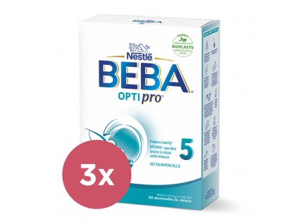 3x BEBA OPTIPRO® 5 Mlieko dojčenské, 500 g​