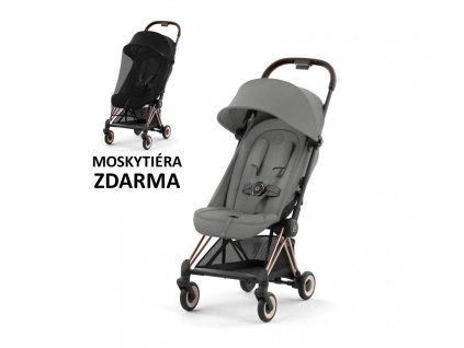 Cybex COYA rose gold mirage grey