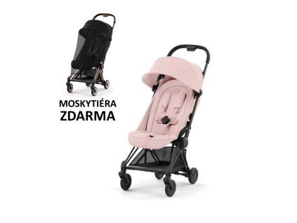 Cybex COYA matt black peach pink