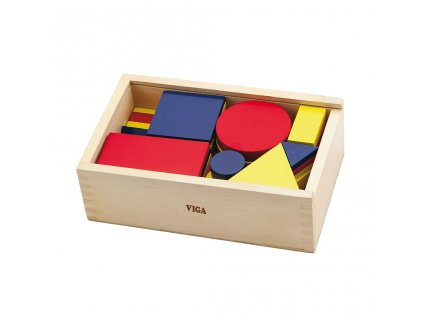 Drevené geometrické kocky Viga - 51653
