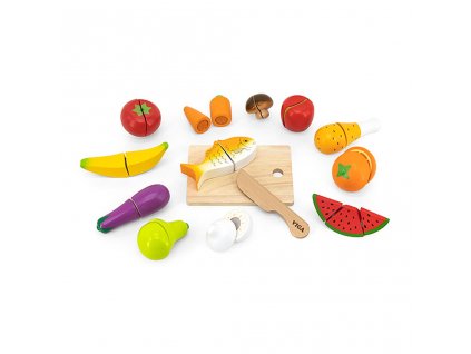 Drevená krájacia súprava - Malý kuchár Viga - 51938