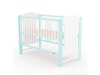 Detská postieľka New Baby ELSA bielo-mätová - 51051