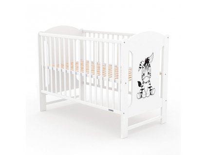 Detská postieľka New Baby ELSA Zebra biela - 51052