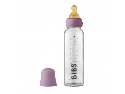 BIBS Baby Bottle sklenená fľaša 225ml,Mauve