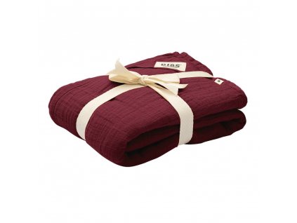 BIBS mušelínová zavinovačka z BIO bavlny,Elderberry