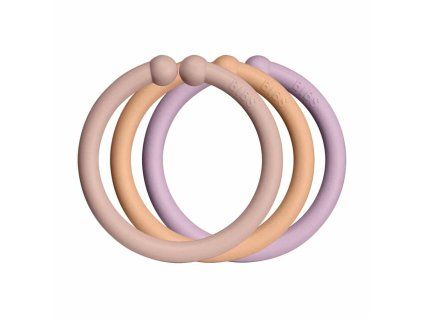 BIBS LOOPS KRUZKY Blush Peach DuskyLilac