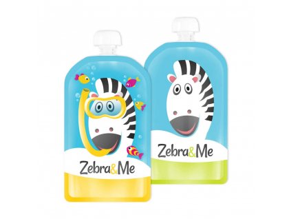 Zebra&Me kapsičky na opakované použitie 2ks,potápač + zebra