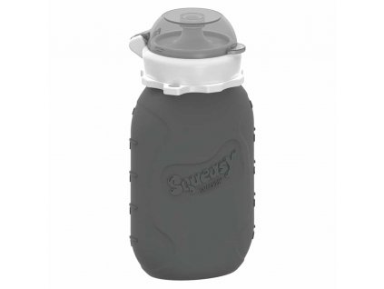 Squeasy Gear silikónová kapsička 180 ml,sivá