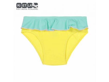 KiETLA plavky s UV ochranou nohavičky 12 mesiacov,žlto zelené