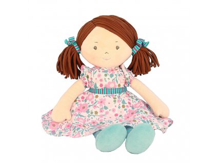 Bonikka Dames látková bábika,Katy – ružovo-modré šaty