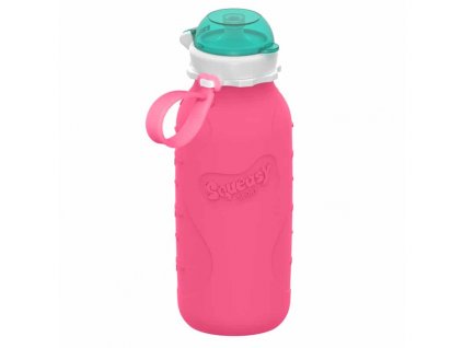 Squeasy Gear silikónová fľaša 480ml,ružová