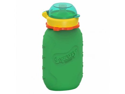 Squeasy Gear silikónová kapsička 180 ml,zelená