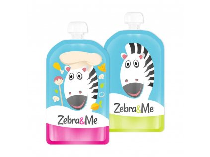 Zebra&Me kapsičky na opakované použitie 2ks,kuchár + zebra
