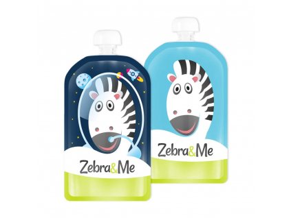Zebra&Me kapsičky na opakované použitie 2ks,kozmonaut + zebra