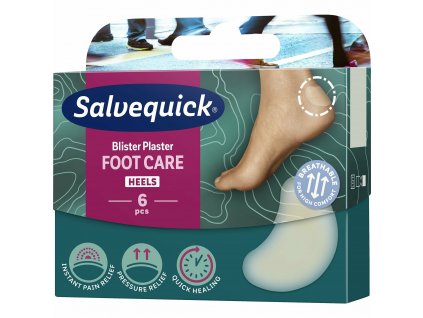 Salvequick Foot Care Blister Náplasť na pľuzgiere, 6 ks