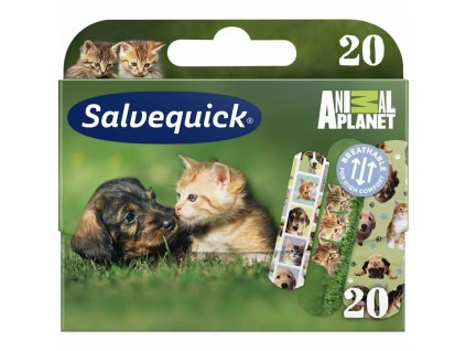 Salvequick Animal Planet Náplasť so zvieratkami pre deti, 20 ks